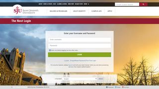 
                            4. Login - Saint Joseph's University Central Authentication Service