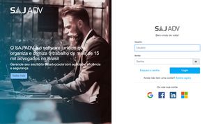 
                            7. Login SAJ ADV - Software Jurídico para Gestão na Advocacia