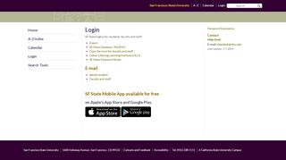 
                            3. Login | San Francisco State University