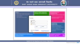 
                            2. Login - Sant Gadge Baba Amravati University