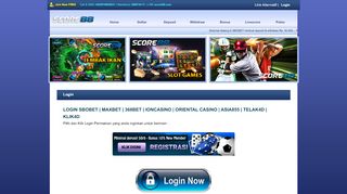 
                            11. LOGIN SBOBET | Situs Login Sbobet Resmi