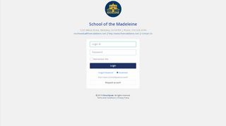 
                            2. Login | School of the Madeleine - SchoolSpeak