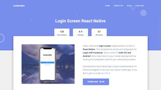 
                            8. Login Screen App Template in React Native - Free Download