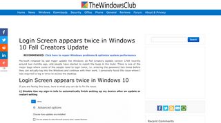 
                            2. Login Screen appears twice in Windows 10 Fall …