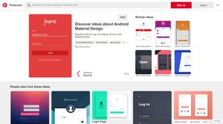 
                            8. Login Screen | Inspiration | Android material design, App design ...