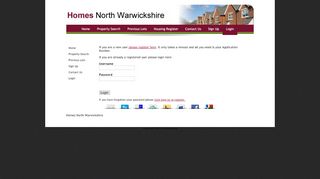 
                            1. Login Screen - North Warwickshire