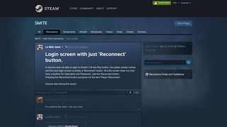 
                            7. Login screen with just 'Reconnect' button. :: SMITE Help ...