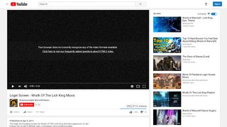 
                            1. Login Screen - Wrath Of The Lich King Music - YouTube