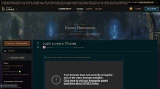 
                            4. Login screens Change - League of Legends