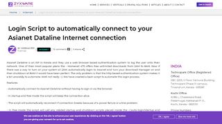 
                            7. Login Script to automatically connect to your Asianet Dataline Internet ...