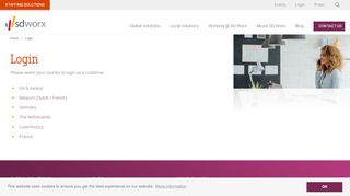 
                            3. Login | SD Worx