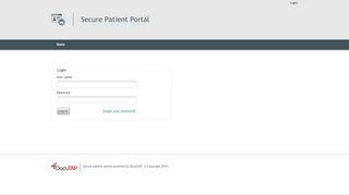 
                            1. Login - Secure Patient Portal