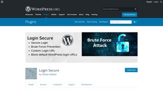 
                            4. Login Secure – WordPress plugin | WordPress.org