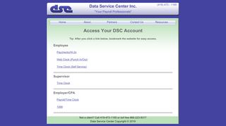 
                            1. Login Selection - Data Service Center - Your Payroll ...