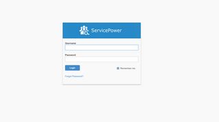 
                            1. Login - ServicePower