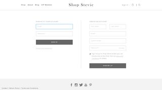 
                            4. Login - Shop Stevie