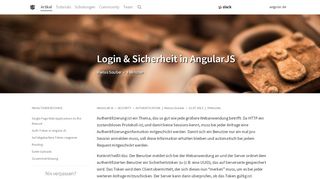 
                            6. Login & Sicherheit in AngularJS - Angular.DE