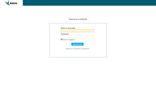 
                            7. Login / Sign In - ADESA