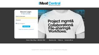 
                            3. Login / Sign In - iMeet Central