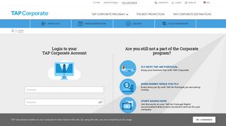 
                            7. Login — Sign in into your account - TAP Corporate Homepage