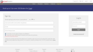 
                            2. Login - Sign Up for LiveBinders