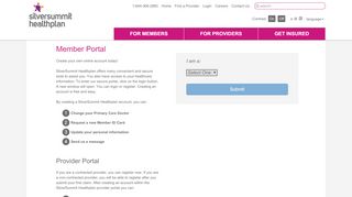 
                            6. Login - SilverSummit Healthplan