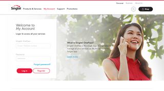 
                            8. Login - Singtel