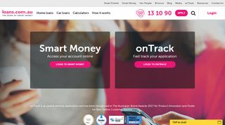 
                            9. Login - Smart Money and onTrack - Loans.com.au