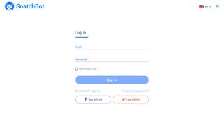 
                            9. Login - SnatchBot