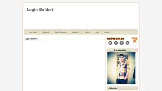 
                            1. Login Sohbet | Login Sohbet