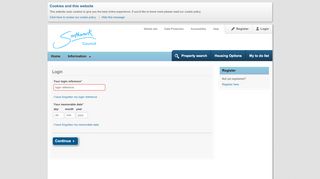 
                            6. Login - Southwark Homesearch