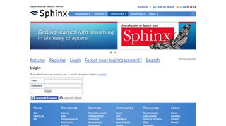 
                            2. Login - Sphinx | Open Source Search Server