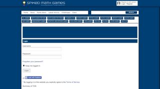 
                            3. Login - Spiked Math Games