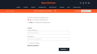 
                            3. Login | SportScheck Club