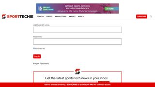 
                            3. Login | SportTechie