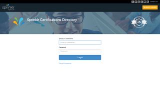 
                            7. Login - Sprinklr Certifications Directory