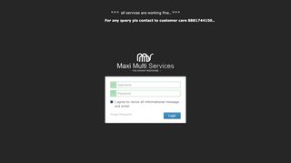 
                            1. Login | SRS - Maxi Multi Services