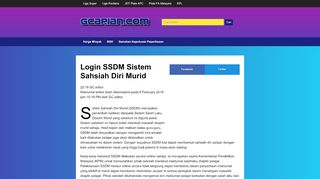 
                            6. Login SSDM Sistem Sahsiah Diri Murid Secara Online