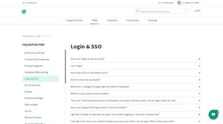 
                            4. Login & SSO : Freshdesk