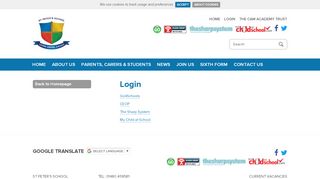 
                            3. Login - St Peter's School