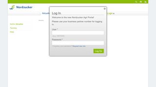 
                            2. Login-Startseite | AgriPortal - Nordzucker AG