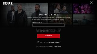 
                            9. Login - STARZ