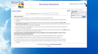 
                            4. Login-Status - Das Grüne Datenkonto