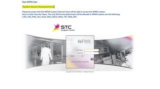 
                            1. Login - STC