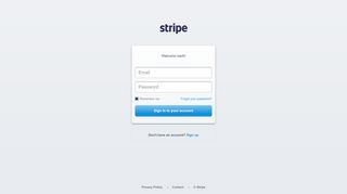 
                            2. Login - Stripe