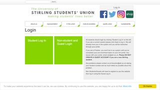 
                            2. Login - Student Union Stirling