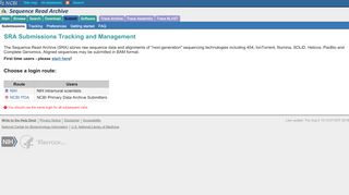 
                            7. Login : Submit : Sequence Read Archive - NCBI/NLM/NIH