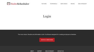 
                            4. Login - Suite Scheduler