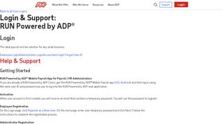 
                            4. Login & Support | ADP RUN Login for Employees and ...