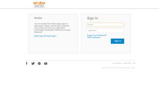 
                            4. Login - Support Aruba Networks